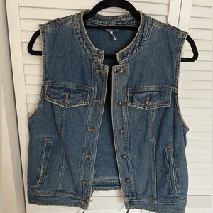 Free People Jean Vest - Medium